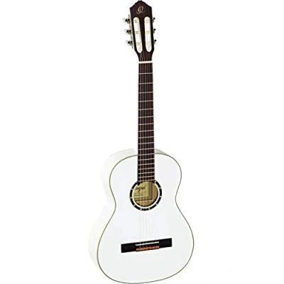 Imagen de Ortega R121 3/4WH Guitarra clásica, abeto y caoba, tamaño 3/4, color blanco