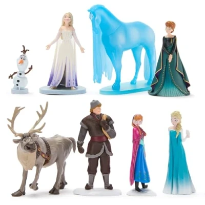 Imagen de Disney Store Official, Frozen, Set de figuritas, 8 figuritas Elsa, Anna, Olaf, Sven, Kristoff y Nokk, a Partir 3 años