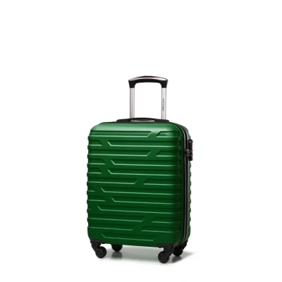 Imagen de WITTCHEN Maleta de Viaje Equipaje Mano Cabina ABS con 4 Ruedas giratorias Cerradura combinación Asa telescópica A Line II Tamaño S Verde