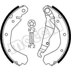 Imagen de Kit de zapatas METELLI 53 0305
