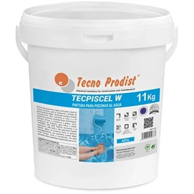 Imagen de Tecno Prodist TECPISCEL W PINTURA PISCINAS AL AGUA (11 KG) Alta resistencia y durabilidad Gran cubrición, flexibilidad, adherencia Fácil Aplicación