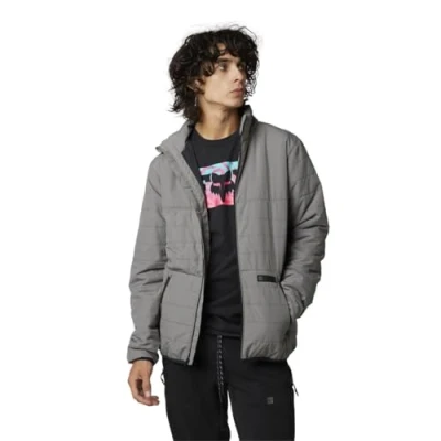 Imagen de Fox Racing Howell Puffy Jacket Camiseta, Hombres, Gris, Small