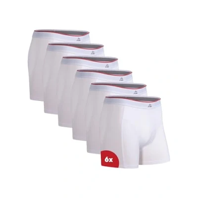 Imagen de DANISH ENDURANCE Calzoncillos Hombre Boxer de Bambu, con o Sin Bolsillo, Suaves y Elásticos, 6 Pack, Blanco, 3XL