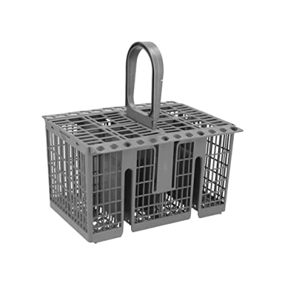 Imagen de Cesta para cubiertos lavavajillas compatible con Hotpoint, Indesit, Whirlpool, gris [clase energética A+++]