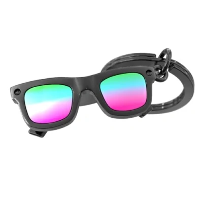Imagen de METALMORPHOSE Llavero para gafas de sol, regalo hombre, mujer, Negro, talla única, Casual