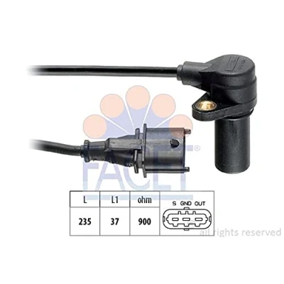 Imagen de FACET 9.0326 Sensor de Cigueñal Made in Italy OE Equivalent OPEL: Astra G CC, H Hatchback, Berlina, HONDA: CIVIC 7 Hatchback