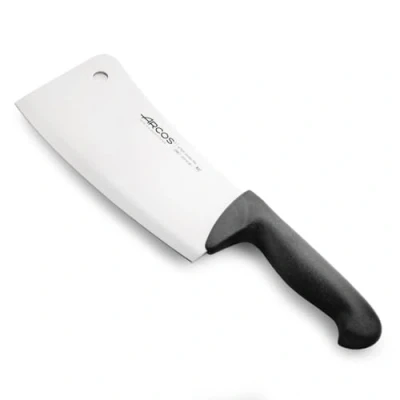 Imagen de Arcos Cuchillo Carnicero Nitrum Acero Inoxidable y Hoja 200 mm. Profesional. Mango Ergonómico Polipropileno. Serie 2900. Color Negro.