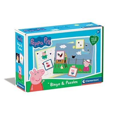Imagen de Clementoni Bingo Peppa Pig Educativo a Partir de 3 años, Juego sostenible (16351), Multicolor