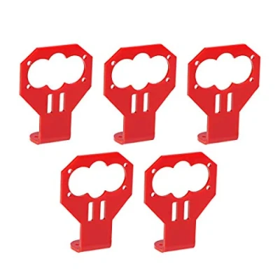 Imagen de Soporte de sensor ultrasónico rojo para HC SR04 Smart Car 5pcs