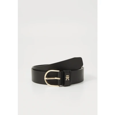 Imagen de Tommy Hilfiger Cinturón Mujer Essential Effortless 3,5 cm con hebilla de espiga, Negro (Black), 75