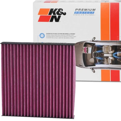 Imagen de K&amp;N Filters DVF5049 Filtro de habitáculo carbón activado 180 28 cuadrada SUZUKI: SWIFT 3, SX4 I Hatchback, 4, HONDA: Jazz 2