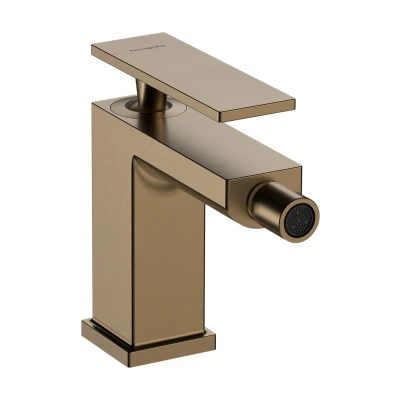 Imagen de hansgrohe Tecturis E, grifo de bidé con vaciador automático, lavabo 101 mm, mezclador monomando bidé, bronce cepillado