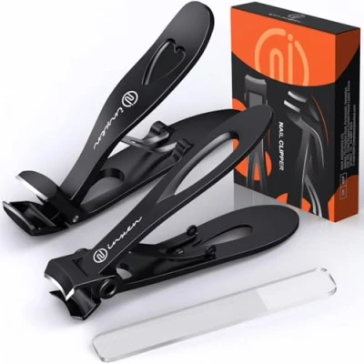 Imagen de Cortauñas Set Profesional, 3Pcs de cabeza en ángulo para personas mayores Hombre Adult, Afiladas uñas gruesas, Manicura las y los pies