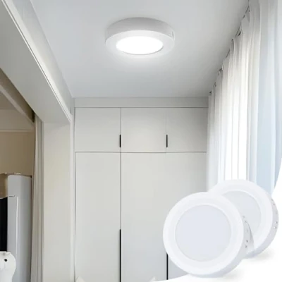 Imagen de Aigostar Plafón LED Techo 6W 620LM Lámpara de luz blanco fria 6500K para Cocina Sala Estar Dormitorio Pasillo 123 * 35Hmm, 2 piezas