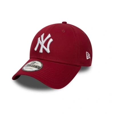 Imagen de New Era York Yankees 9Forty Basecap Rot verstellbar Strapback Fanaccessoire NY Logo Kappe One Size