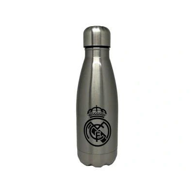 Imagen de CyP Brands Real Madrid Botella de agua acero, Bidón, Cantimplora, Cierre Hermético, 550 ml, Color Producto Oficial