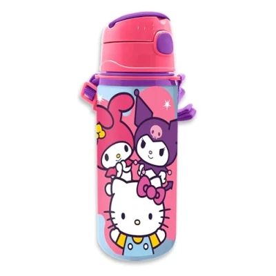 Imagen de Kids Licensing Botella de Aluminio con Asa Hello Kitty &amp; Friends 600ml