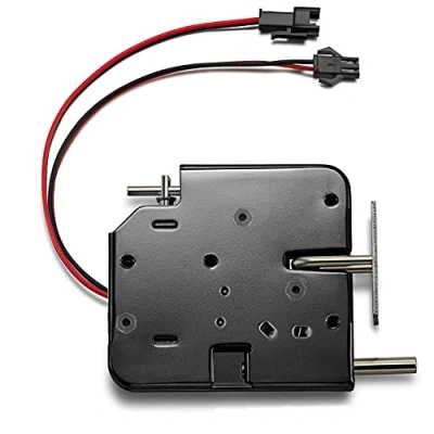 Imagen de Cerradura Electromagnética DC 12V Para Puerta, Cajón, Gabinete, Con Lanzamiento De Emergencia Sistema control Acceso