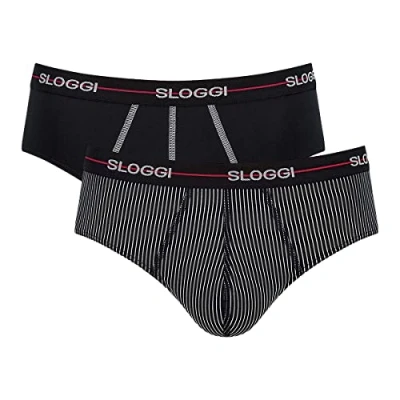 Imagen de Sloggi 2ER PACK Start BOX Braguitas, Hombre, Talla: XL, Schwarz dunkelgrau