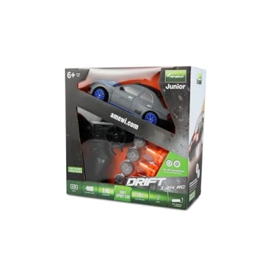 Imagen de Amewi Drift Sport Car 4WD 1:24 RC Mando a Distancia RTR, Color Gris