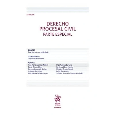 Imagen de Derecho Procesal Civil Parte Especial 2ª Edición (Manuales de Procesal)