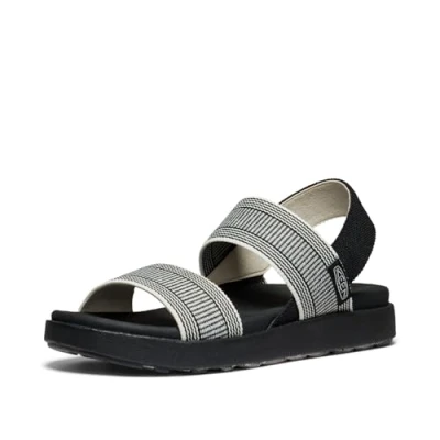 Imagen de KEEN Elle Backstrap, Sandalias con correa de tobillo Mujer, Negro (Black/Star White), 40.5 EU