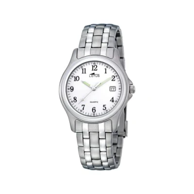 Imagen de Lotus 15959/1 Reloj de Cuarzo para Hombre, con Correa Acero Inoxidable, Color Plateado