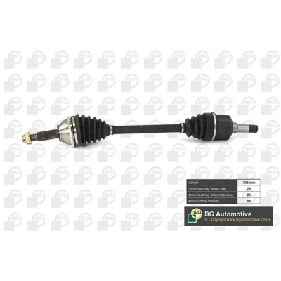 Imagen de BGA DS2320LA Árbol de transmisión Eje delantero, izquierda 796, 796 FORD: Transit Mk5 Bus