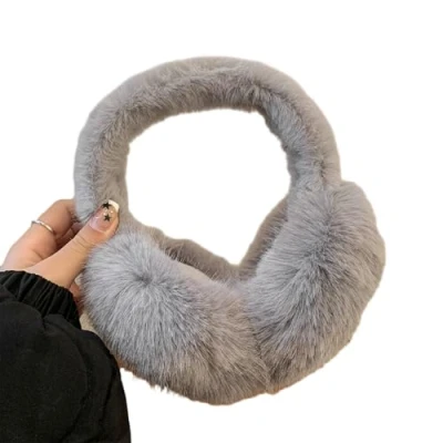 Imagen de Chenxi Studio orejeras para mujer, calentadores de orejas invierno piel sintética, ajustables, protector cálido felpa gruesa