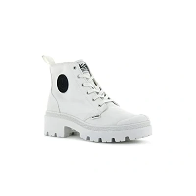 Imagen de Palladium Vegan Pallabase Botines bajos, Mujer, Talla: 37, Star white Zapatos