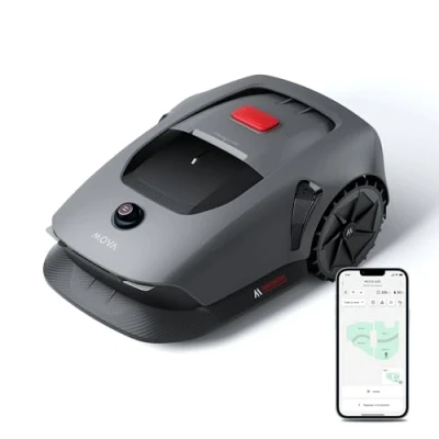 Imagen de Mova 600 Kit Robot Podadora, Configuración Inalámbrica UltraView™ y Mapeo Preciso de hasta m², Evasión Obstáculos Inteligente,Corte en Forma U, Funcionamiento Silencioso, Avisos Seguridad