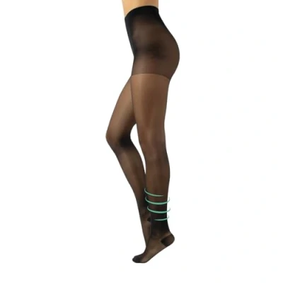 Imagen de CALZITALY Medias de Descanso, Panty Compresión Fuerte Factor 10 mm/Hg 70 DEN Negro, Natural, Azúl S, M, L, XL Calcetería Italiana (4XL, Negro)