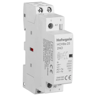 Imagen de Hofwgele HCH8s 25 Modular Household Contactor 2NO 25A for Smart Home House Hotel