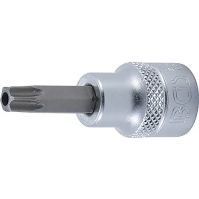 Imagen de BGS 2575 Punta de vaso entrada 10 mm (3/8&quot;) perfil en T (para Torx) con perforación T40