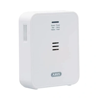 Imagen de ABUS Detector de monóxido carbono COWM370 CO con sensor 7 años, alarma 85 dB, botón prueba y 3 años duración la batería, color blanco