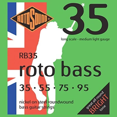 Imagen de Rotosound RB Roto Bass nickelé jeu de 4 cordes nickel moyen léger 35 95 RB35