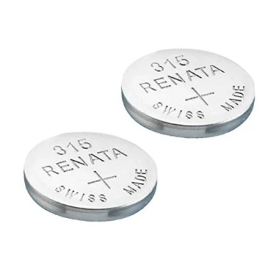 Imagen de 2 pilas Renata para reloj de pulsera, fabricación suiza, dióxido plata, sin mercurio, 1,55 V, larga vida útil