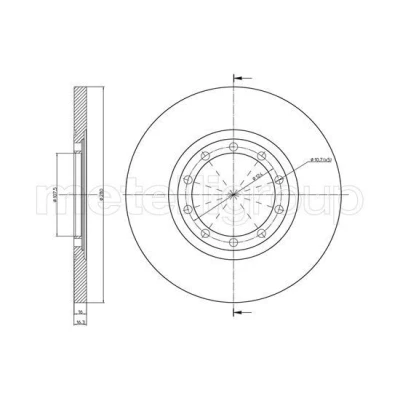 Imagen de Disco de freno METELLI 23 0998C
