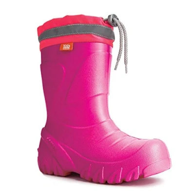 Imagen de Botas de Agua Forradas para Niño Forro Lana Espuma EVA Rosado 30/31 EU