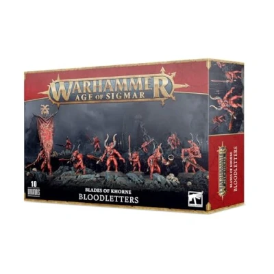 Imagen de Games Workshop 10 Figuras Daemons of Khorne Bloodlets Warhammer 40k, Miniaturas Citadel (99129915049)