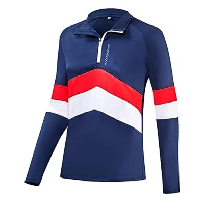 Imagen de Black Crevice Camiseta Funcional con Cremalleras para Mujeres I Camisa de poliéster Elastano Deportiva regula Humedad cómoda