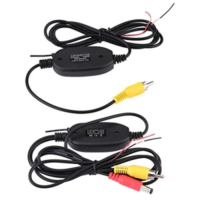 Imagen de transmisor y Receptor de video, 2.4Ghz Kit inalámbrico video para automóvil respaldo cámara trasera Sistema grabación estaciona