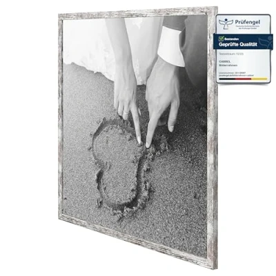 Imagen de CABBEL set de 1 marco madera MDF 60x60 con cristal acrílico inastillable en abedul