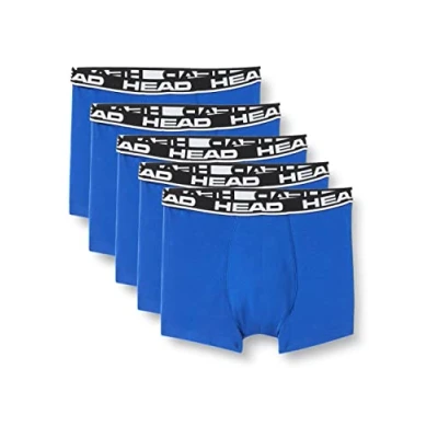 Imagen de HEAD Boxer, Azul/Negro, XL (Pack de 5) para Hombre