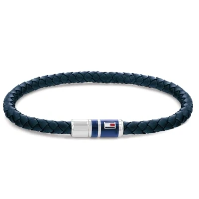 Imagen de Tommy Hilfiger Jewelry Pulsera para Hombre de Piel Azul 2790294