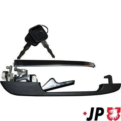 Imagen de JP GROUP 1187101670 Manecilla de Puerta Delante, izquierda con cilindro cierre, llave negro AUDI: 100 C3 Berlina