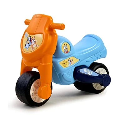Imagen de FEBER Motofeber Bluey, Correpasillos con Forma de Moto y los Personajes dibus Bingo Estable Seguro, Desarrollo niños niñas 18 Meses a 3 años, Famosa (FED18000)