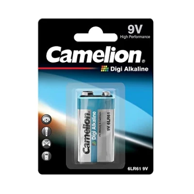 Imagen de Camelion 11210122 Pilas alcalinas Digi 6LF22/9 V Bloque, Capacidad 700 mAh, Especialmente para Uso en el ámbito Digital