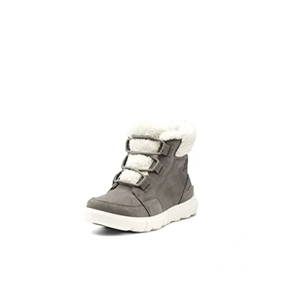 Imagen de Sorel Explorer Carnival WP, Botas de Invierno Impermeables, Mujer, Quarry/Dove 2 Cozy, 37 EU