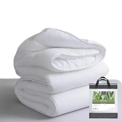 Imagen de Tural Edredón Nórdico 150x220 cm con Tratamiento Aloe Vera, Relleno de Fibra 300gr/m, Suave, Transpirable, Certificado Oeko Tex (Blanco, Cama 90)